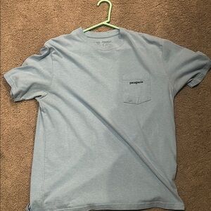 Patagonia Sky Blue Pocket Tee